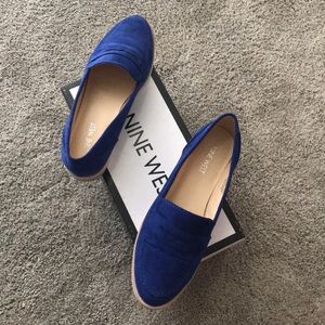 Blue Suede Loafers
